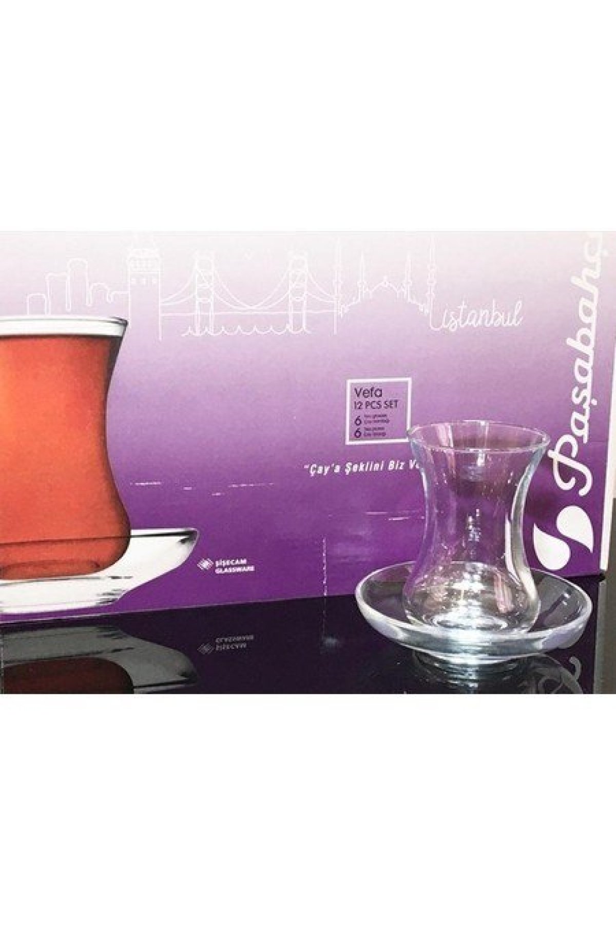Paşabahçe 96942 Vefa İncebelli Çay Bardağı Tabakli 130 Cc