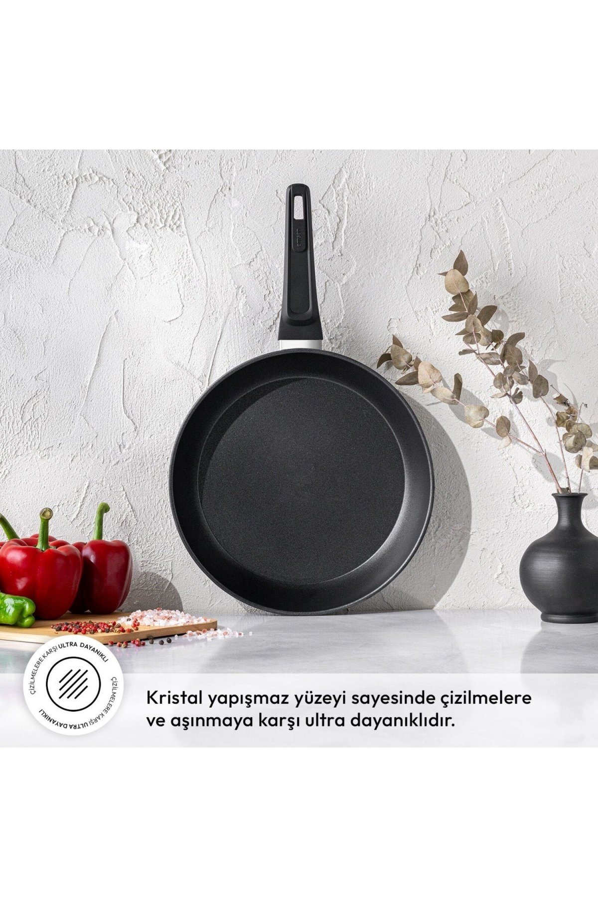 Emsan Diamente Exclusive 30cm Tava - Siyah