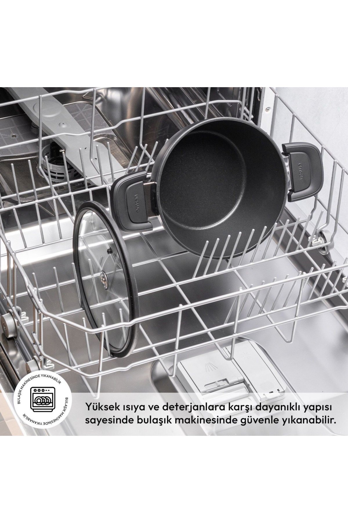 Emsan Diamente Exclusive 20cm Derin Tencere - Siyah