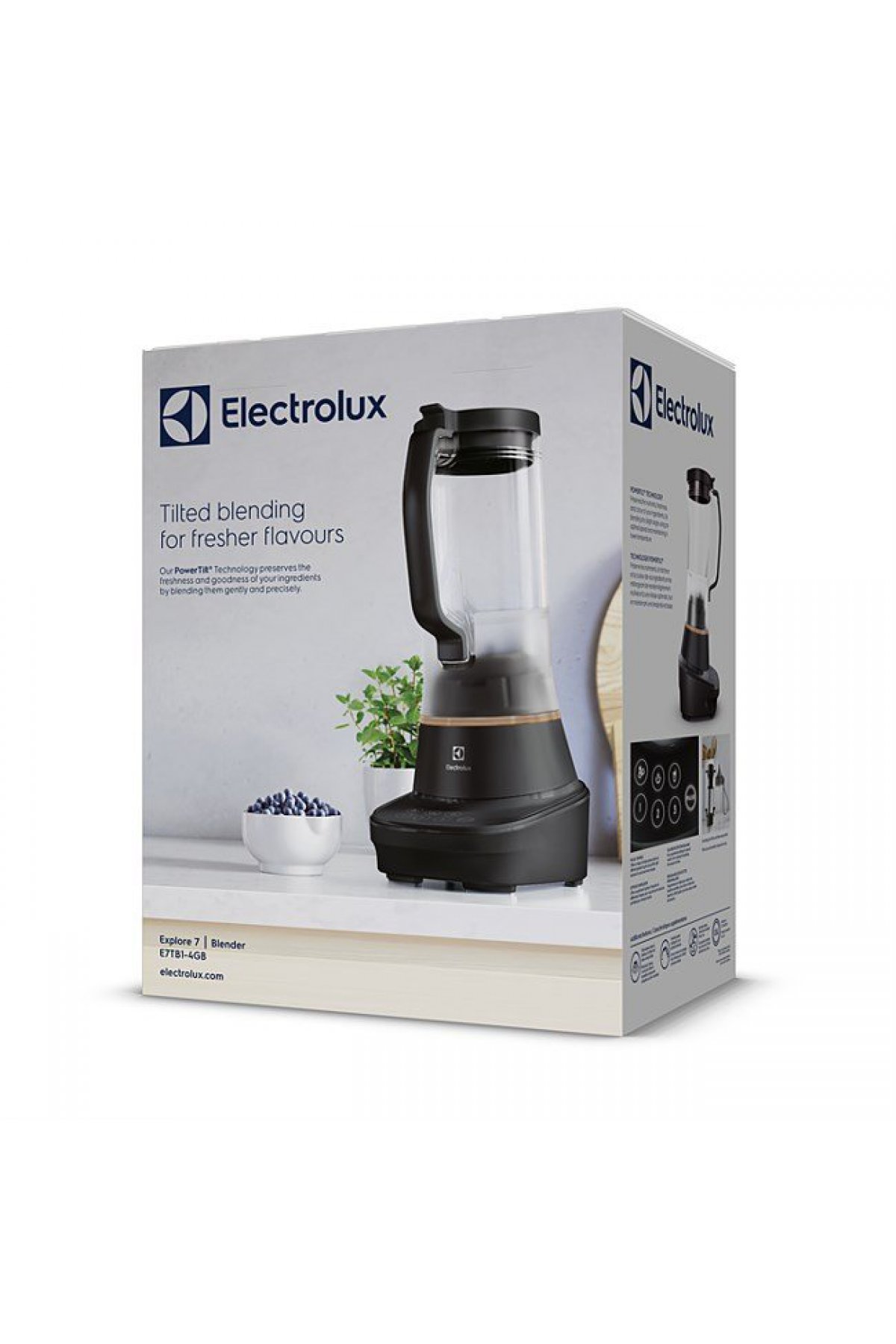 Electrolux E7TB1-4GB Taşınabilir Şişeli Pulse Özellikli Granit Siyah 900W Smoothie Blender