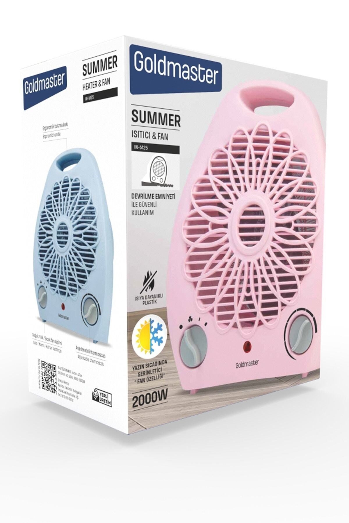 Goldmaster Summer Beyaz 2000 Watt Fanlı Isıtıcı