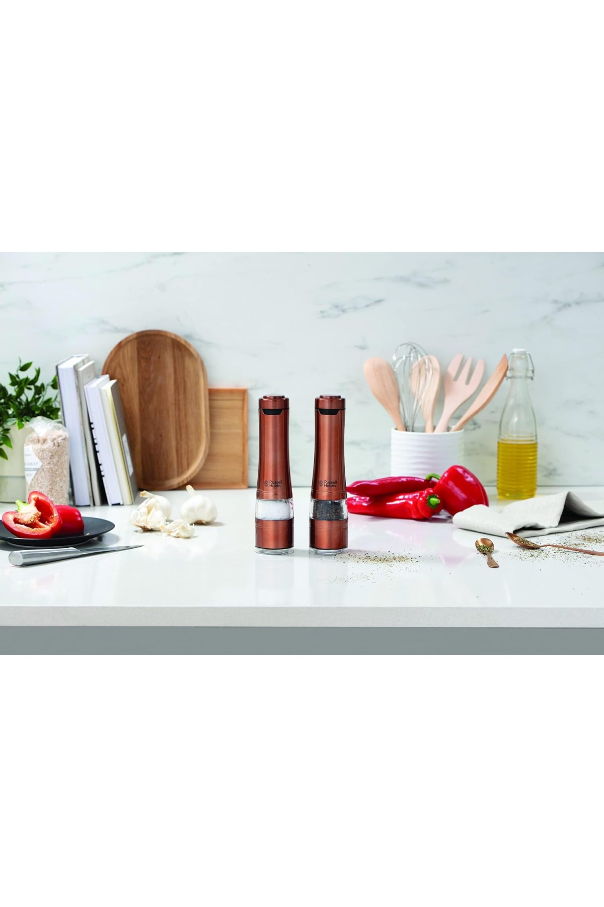Russell Hobbs Otomatik Tuz ve Biber Öğütücü Değirmenler 28011-56 Bakır