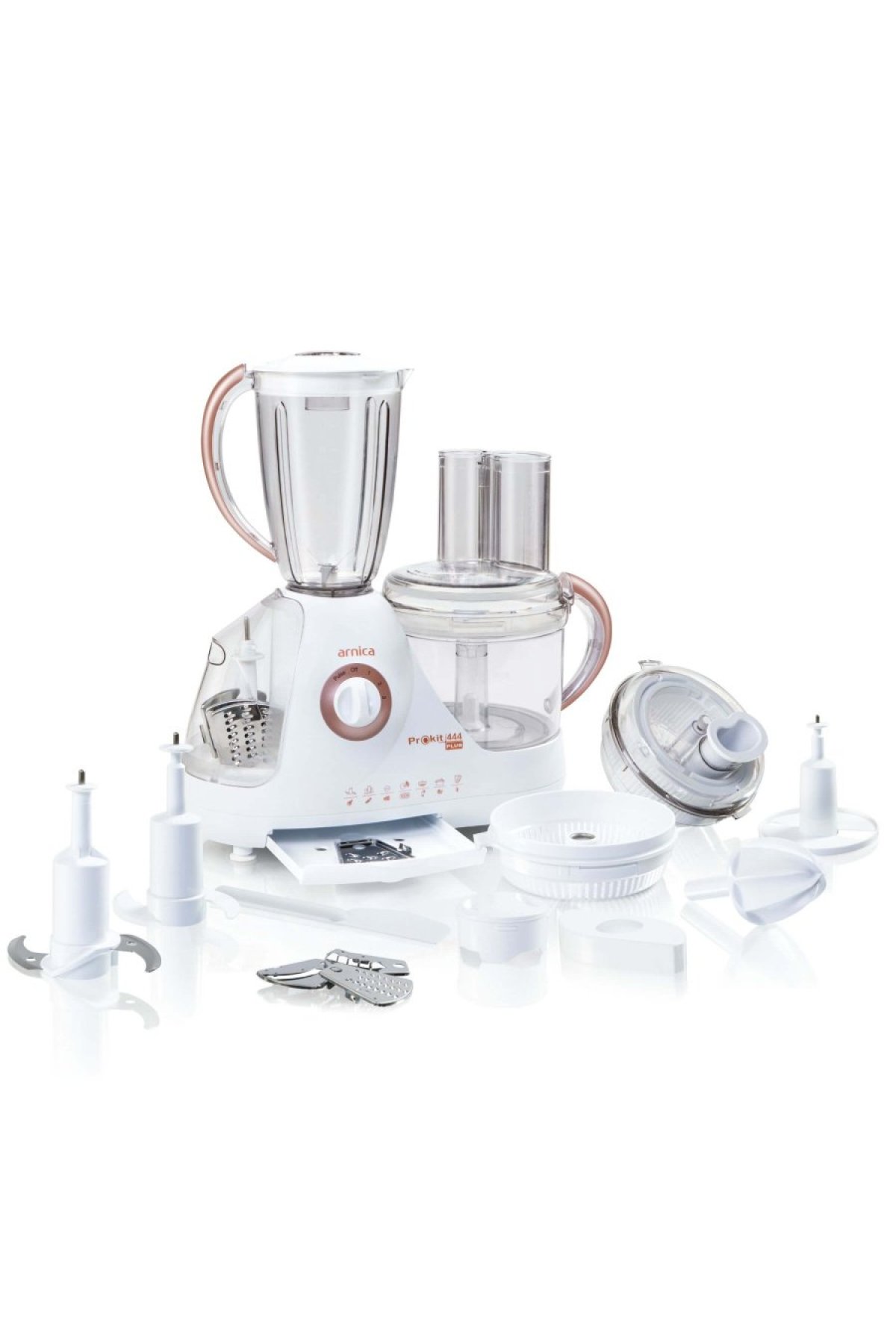 Arnica GH21021 Prokit 444 Plus Kompakt Mutfak Robotu Rose