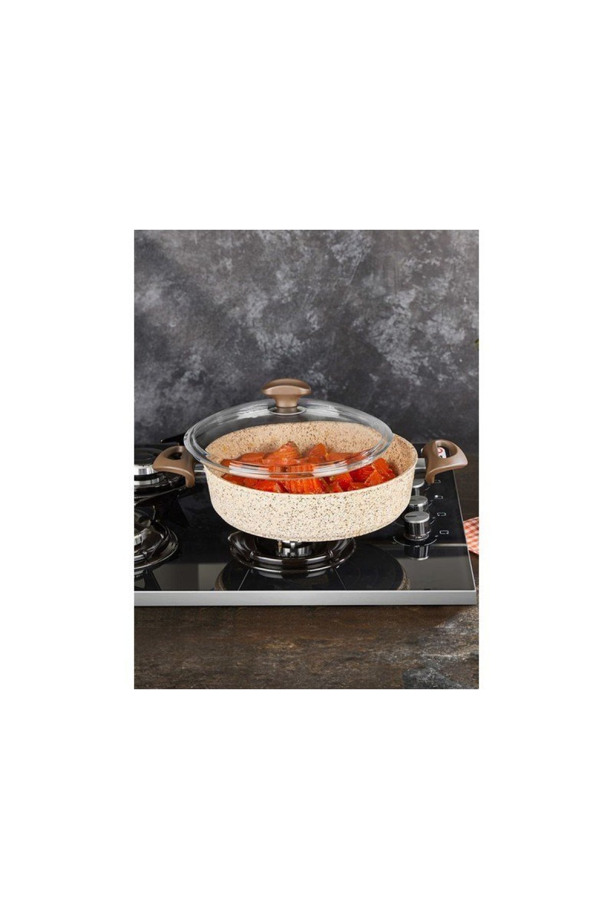 Falez Creamy Granit 28 cm Karnıyarık Tenceresi - CRE 3009