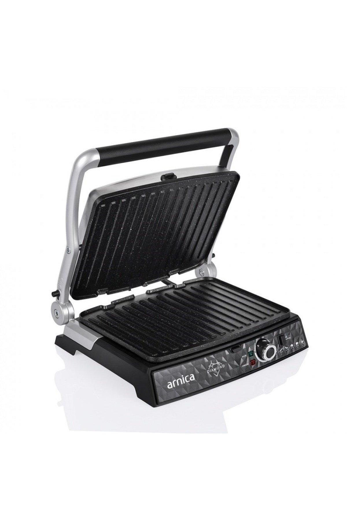 Arnica Diamond Granit Izgaralı Tost Makinesi İnox