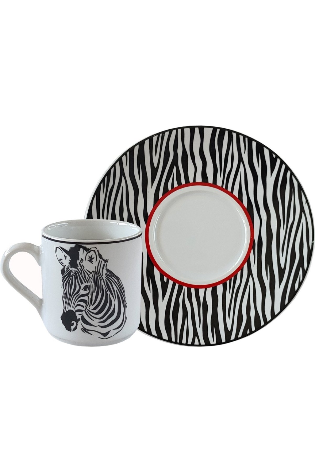 Regna Home Harmony Zebra 6 Kişilik Kahve Fincan Takımı (HBF-12-KFT-ZEB )