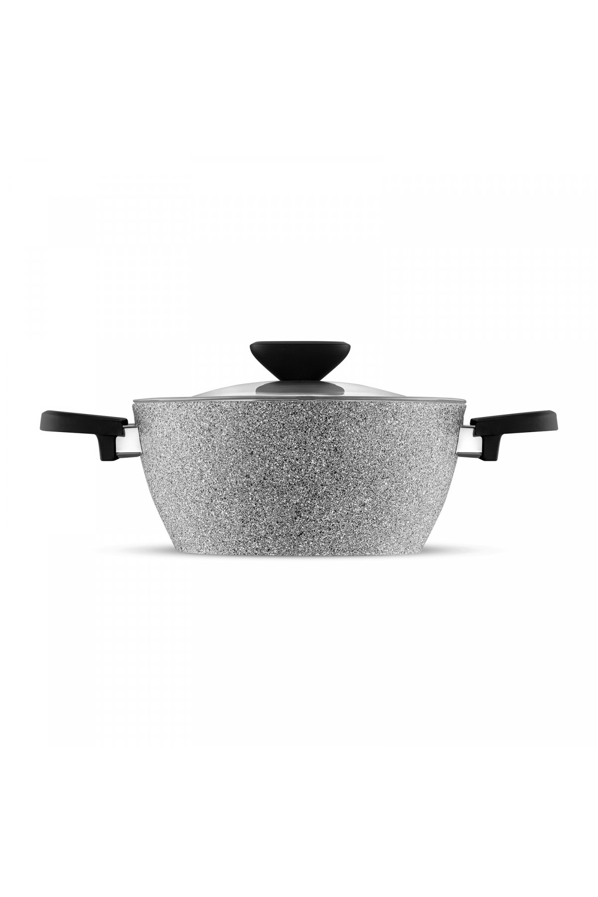 Emsan Fortis Granite 6 Piece Midi Cookware Set - Gray