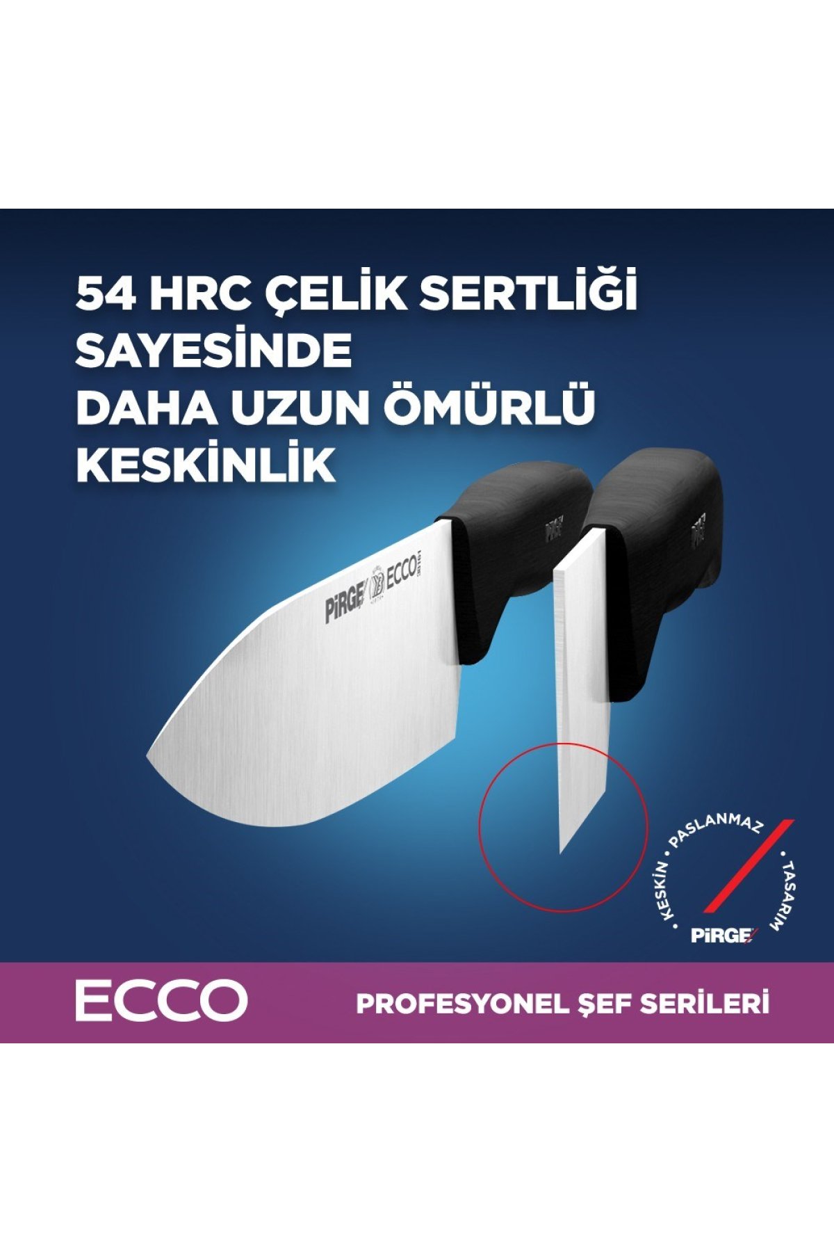 Pirge Ecco Çantalı 5'li Bıçak Seti