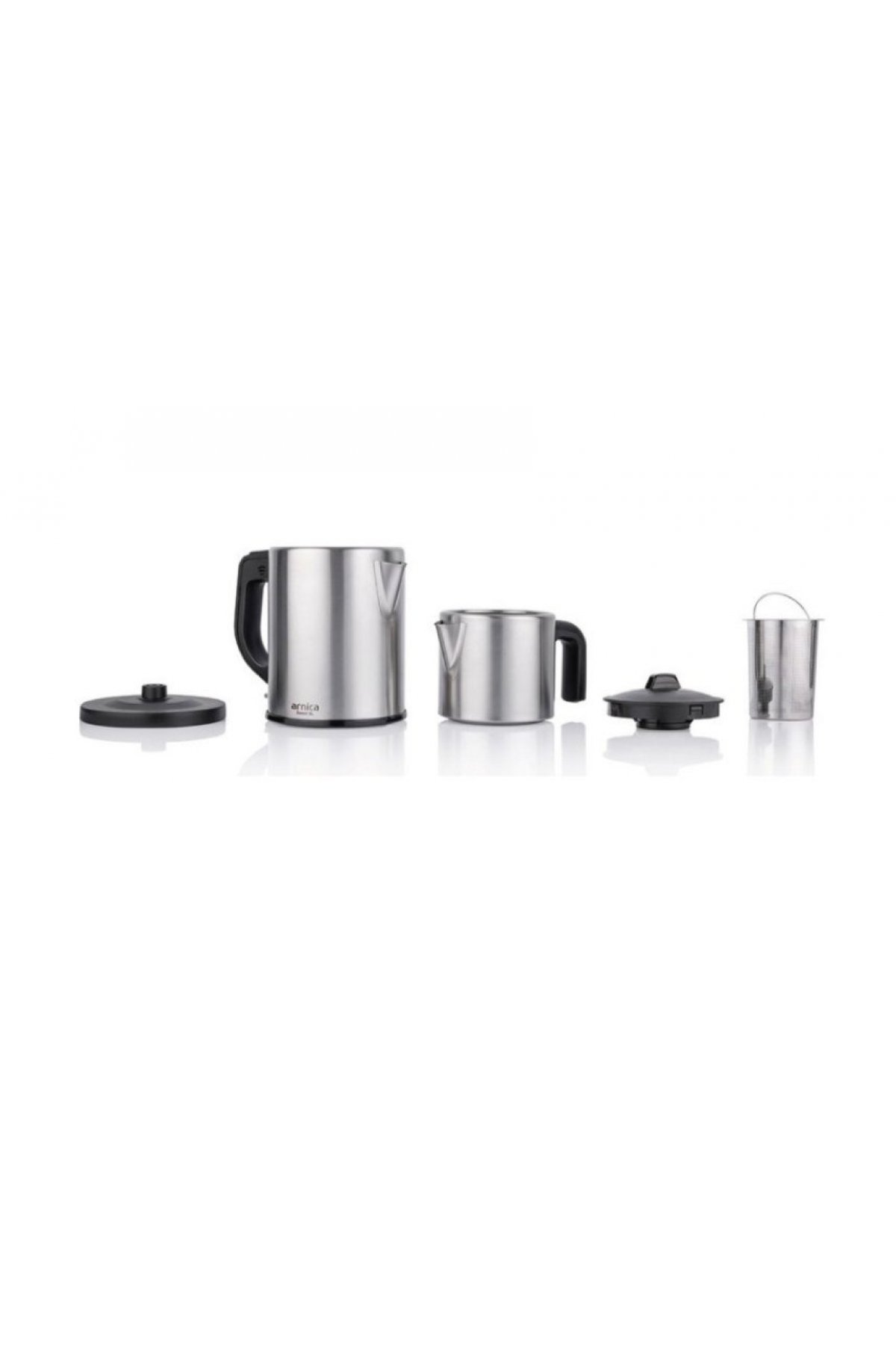 Arnica Demli XL 1800 W Çelik Çay Makinesi - İnox - IH33281