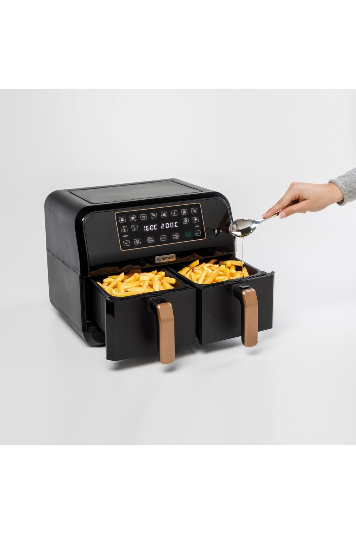 Kenwood HFP70.000BK Dual Air Fryer Bk Copper Siyah