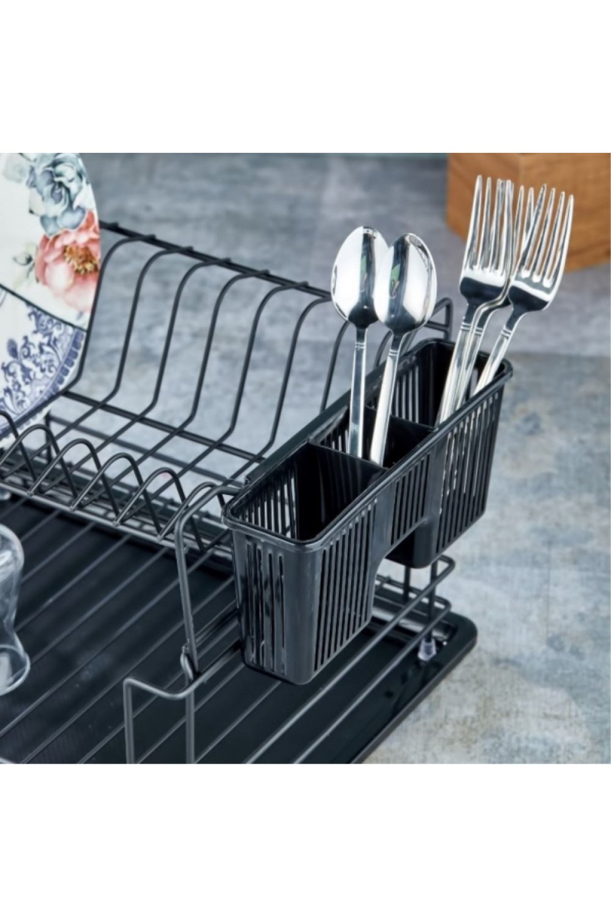 Cooker Metal 2 Katlı Tabaklık - Siyah - CKR2925