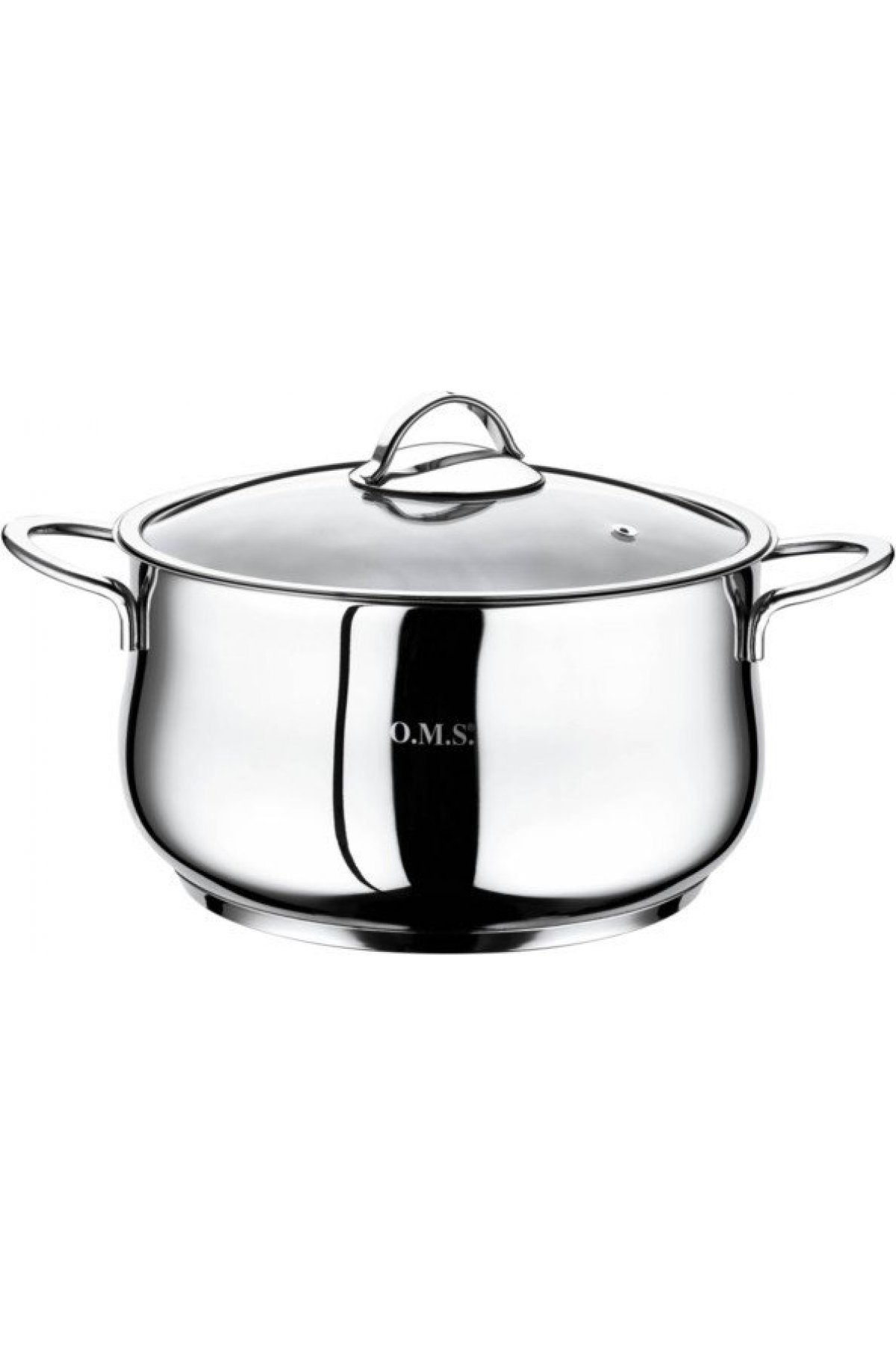 Oms Stainless Steel 20X10cm Deep Pot - 2038 Plain