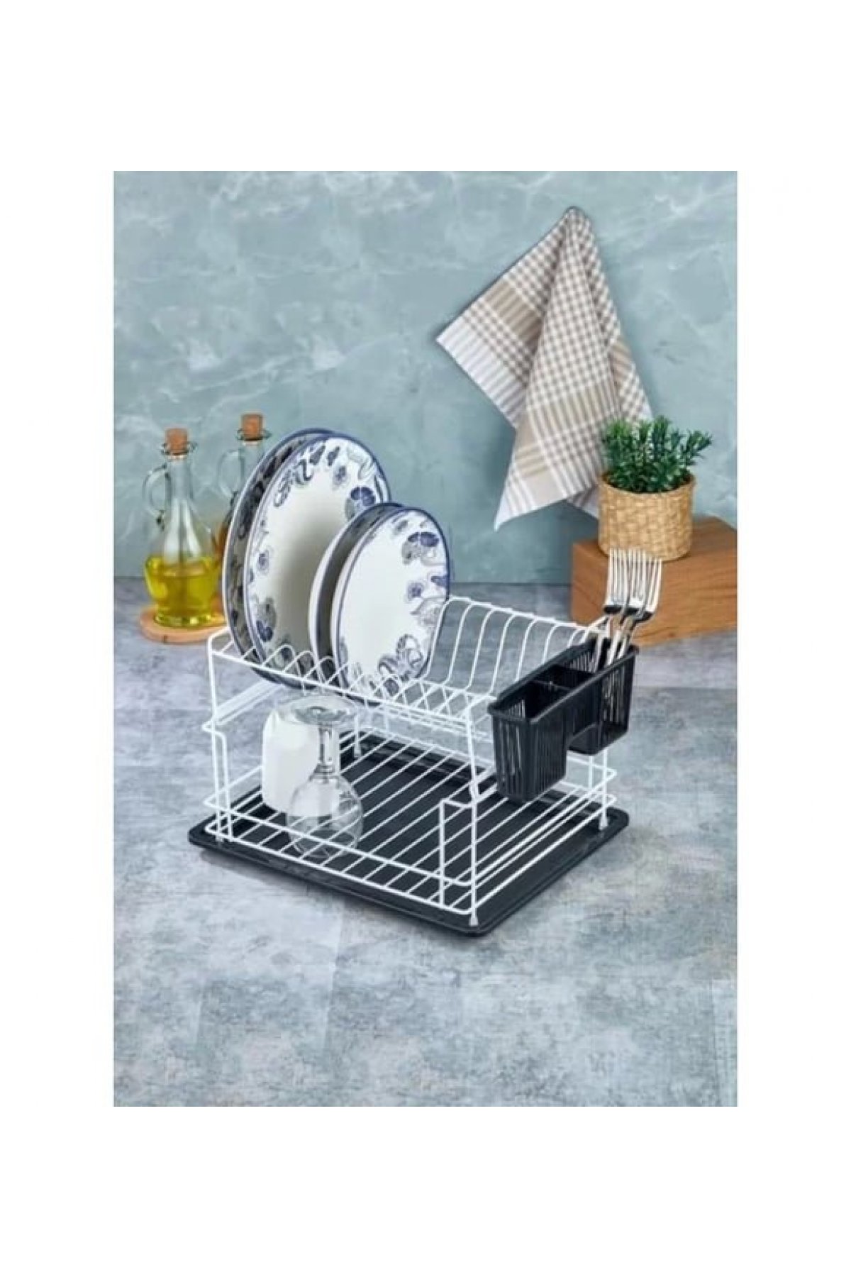 Cooker Metal 2 Katlı Tabaklık - Beyaz - CKR2926