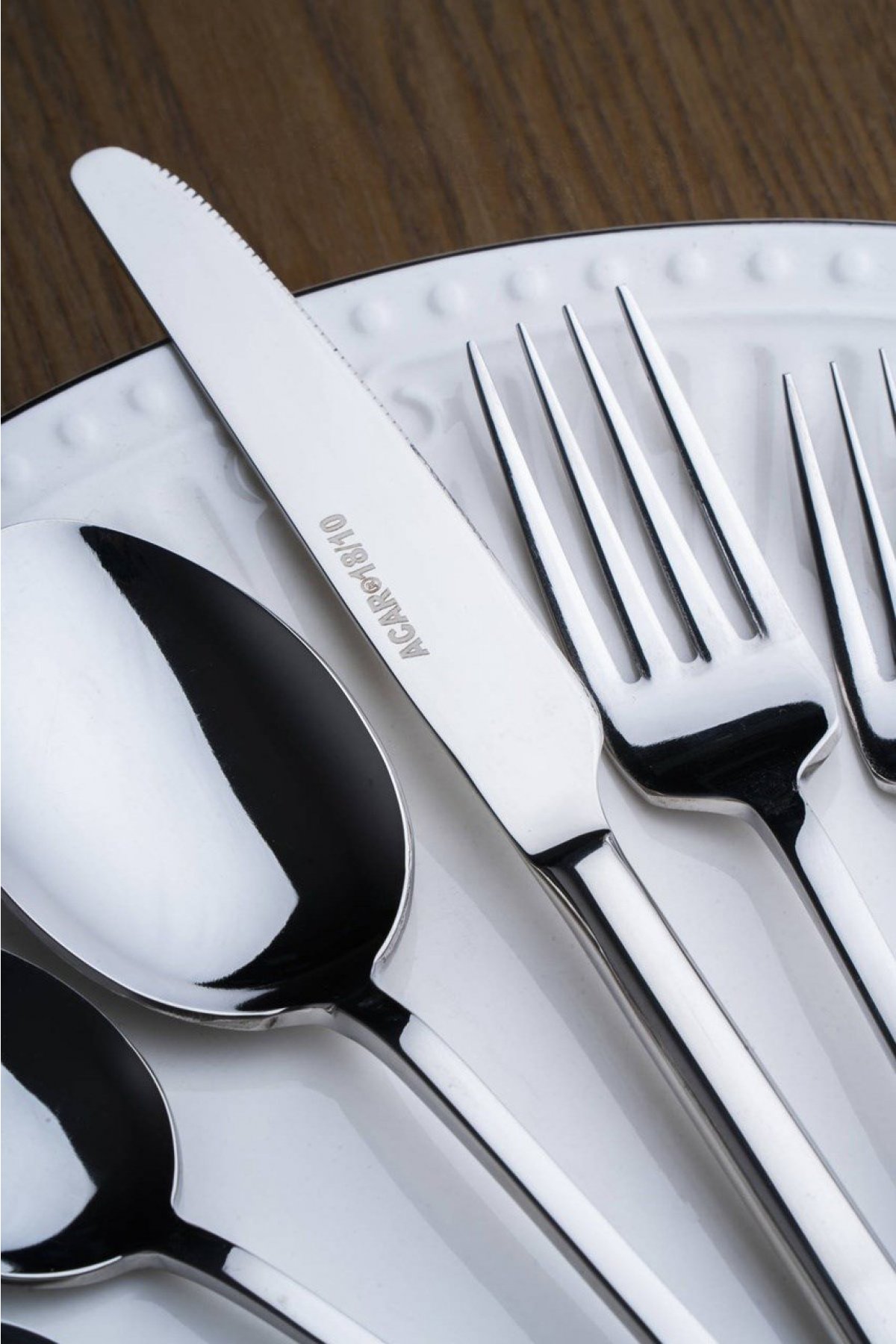Acar Linear 72 Parça 12 Kişilik Çatal Kaşık Bıçak Takımı - ART-07761