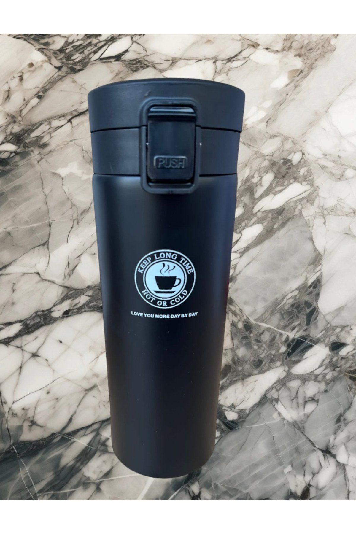 Arow Süper Trend Çift Katmanlı Termos - 500 ML - D-281 - Siyah