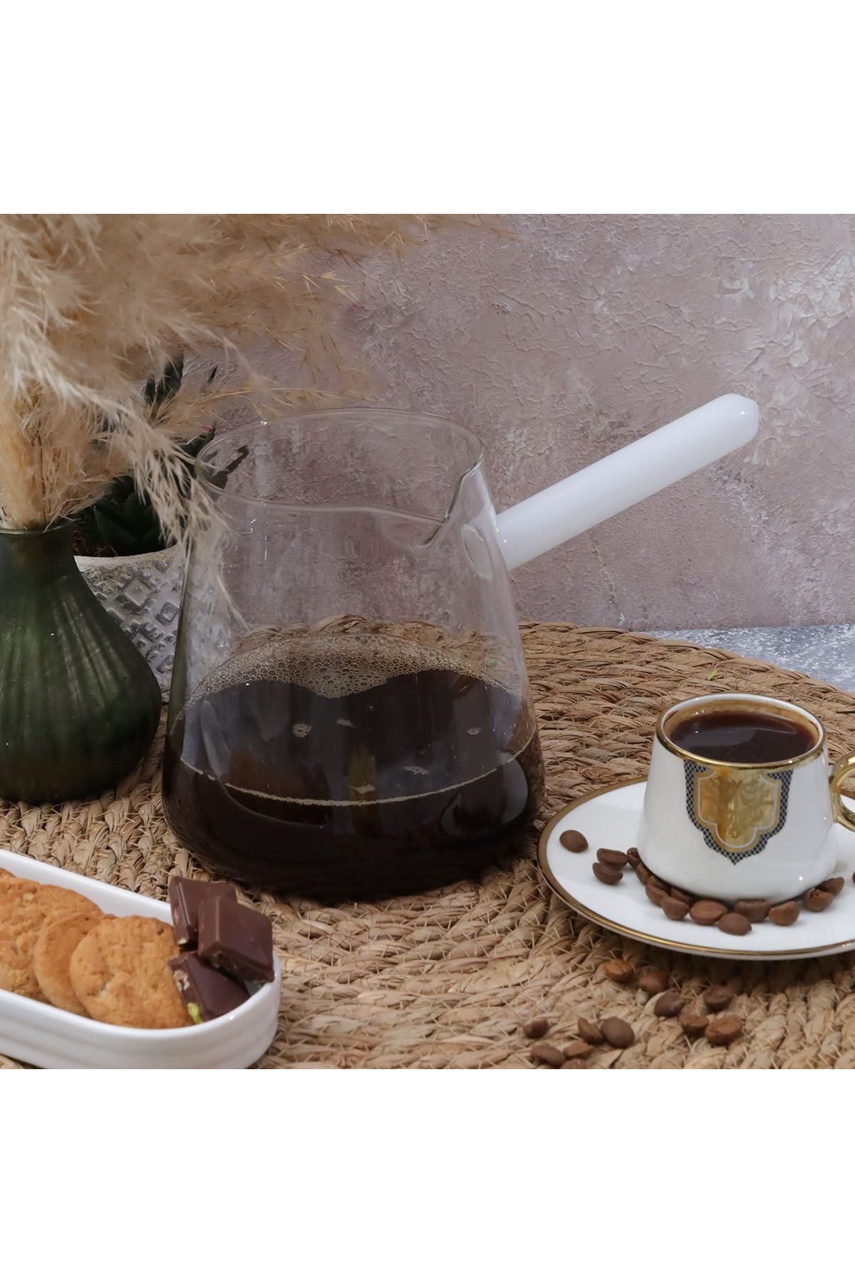 Arow Isıya Dayanıklı 800Ml Cam Cezve Pm-2713-B