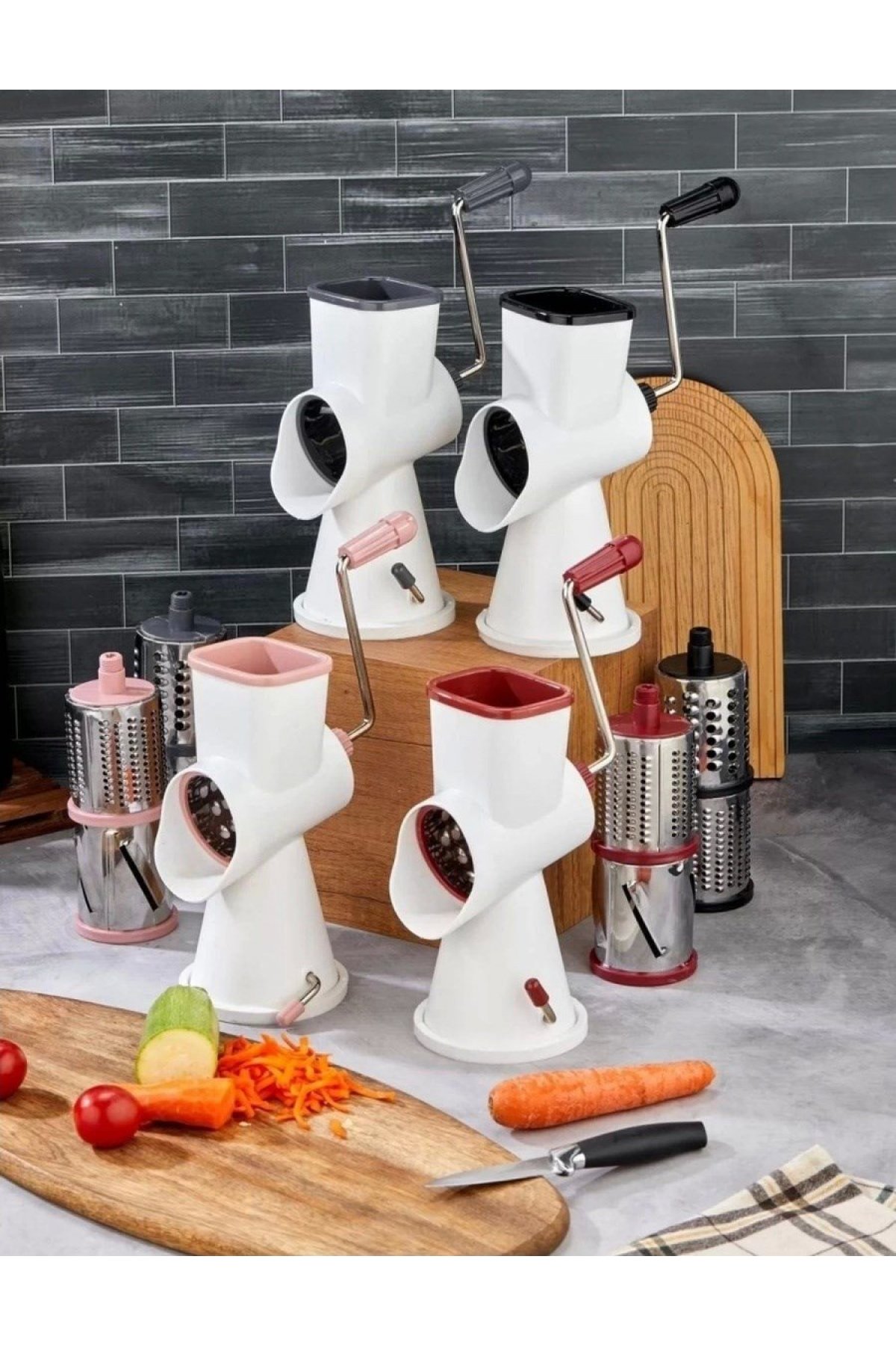 Cooker Kollu Sebze Doğrama Makinesi Rende