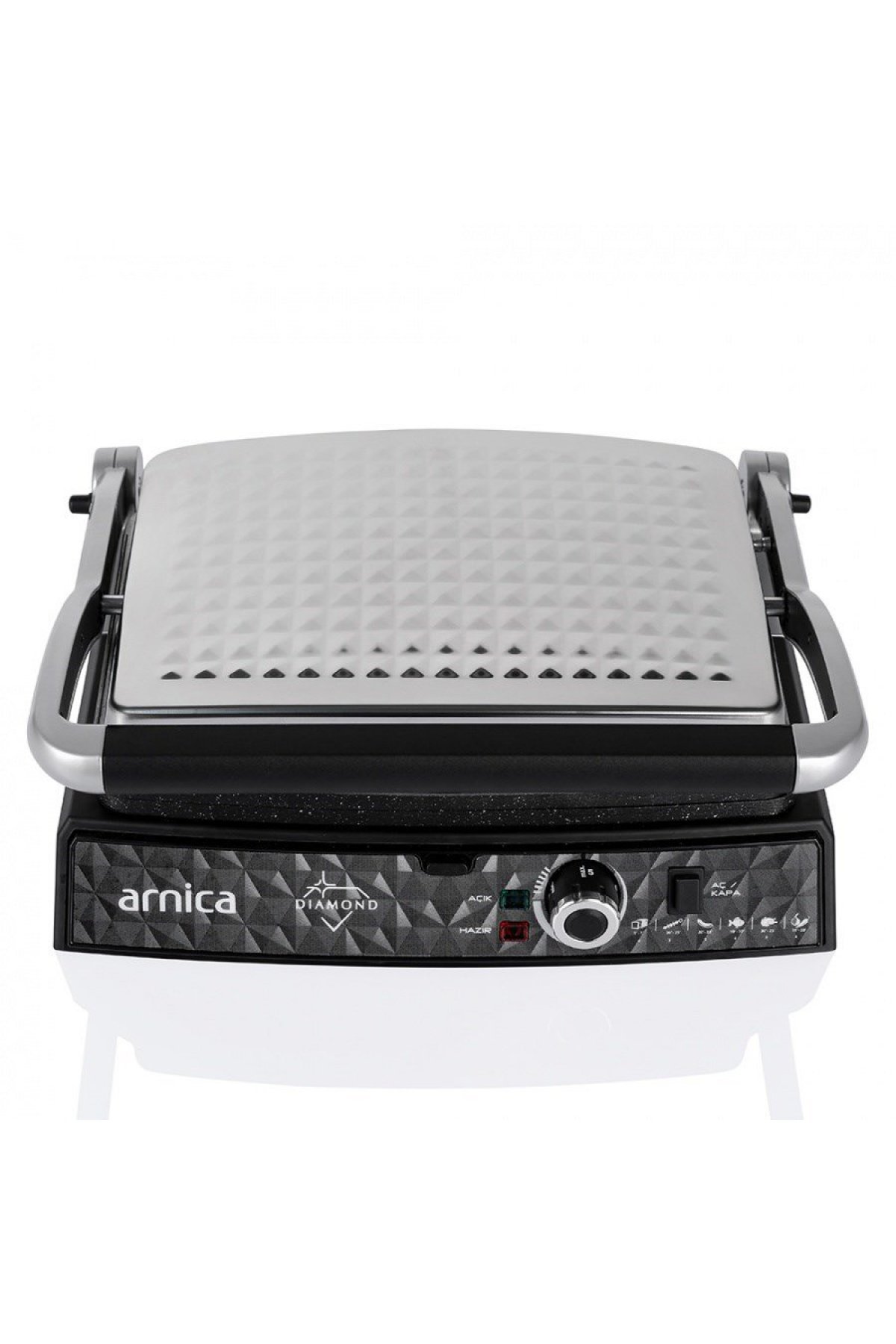 Arnica Diamond Granit Izgaralı Tost Makinesi İnox