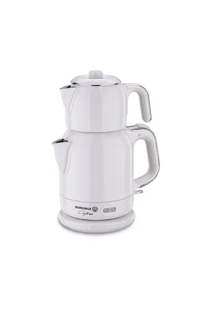 Korkmaz Çaytema Elekt. Çaydanlık Vanilya/Krom 1.7 lt A331-08