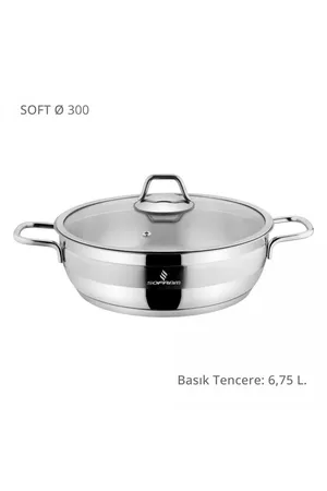 Sofram Soft 30 cm Basık Tencere - 6,75 Litre