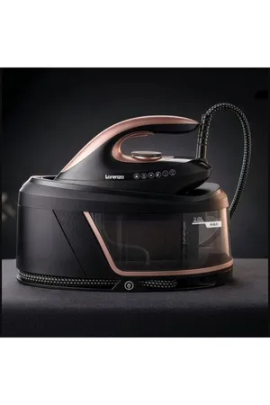 Lorenzo Aqua Express Seramik Taban 3100W Buhar Kazanlı Ütü Siyah-Rose LRZ-1081