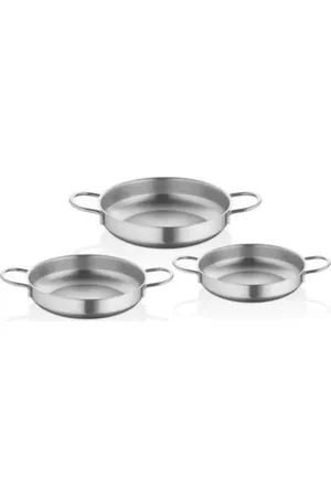 By Kardelen 3'lü Omlet Seti – Inox (18-20-22 cm)