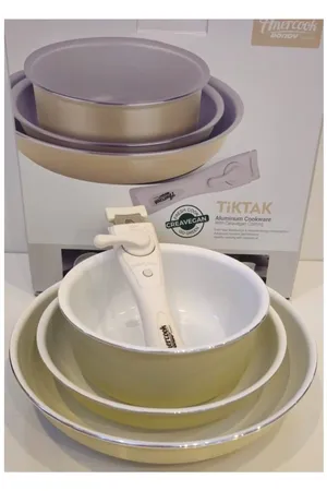 Amercook Bondy 4 Parça Tava Seti Krem