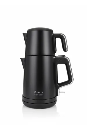 Narte Taste Series 2200W Elektrikli Çelik Çaydanlık ve Su Isıtıcı - Mat Siyah