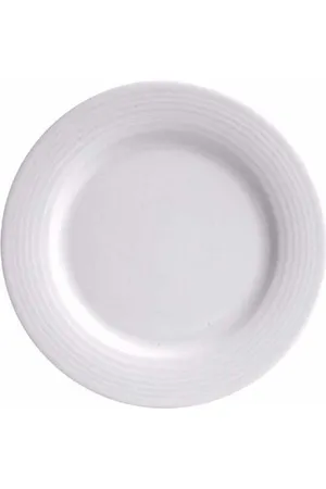 Porland Focus Beyaz 25cm Servis Tabağı Rölyefli