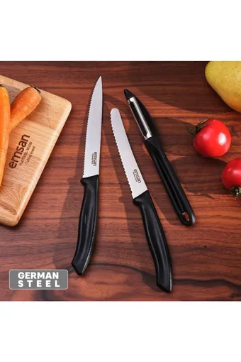 Emsan Nıx 3'lü Soyacaklı Bıçak Seti