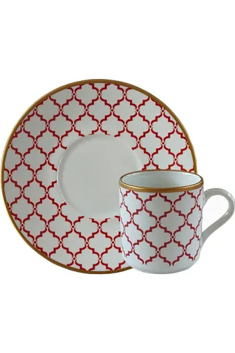 Regna Home Harmony Luna Kırmızı 6 Kişilik Kahve Fincan Takımı (HBF-12-KFT-LUN-K )