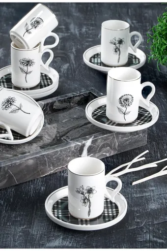 Acar Octavia 6 Kişilik Kahve Fincanı Takımı - 90 ml