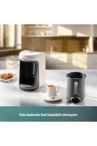 Homend Pottoman 1830h Bulut Kremi Türk Kahve Makinesi