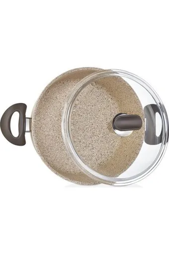 Falez Creamy Granit Karnıyarık Tenceresi Krem