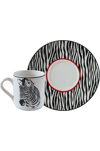 Regna Home Harmony Zebra 6 Kişilik Kahve Fincan Takımı (HBF-12-KFT-ZEB )