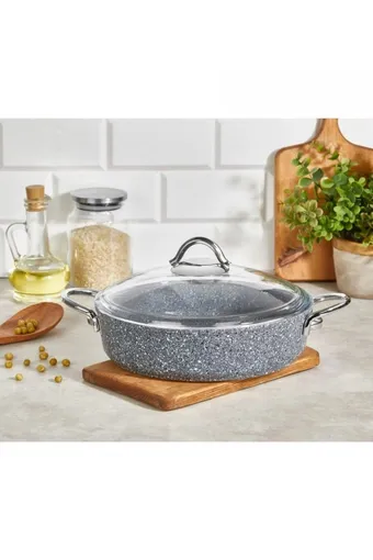 Falez Pedra İndüksiyonlu Granit 26 cm Karnıyarık Tenceresi - PDR 1012