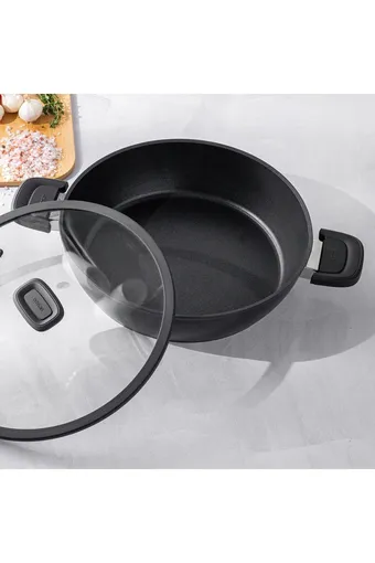 Emsan Diamente Exclusive 24cm Karnıyarık Tenceresi - Siyah