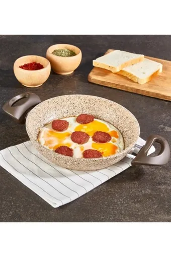 Falez Creamy Granit 24 cm Yumurta Sahan - CRE 1021
