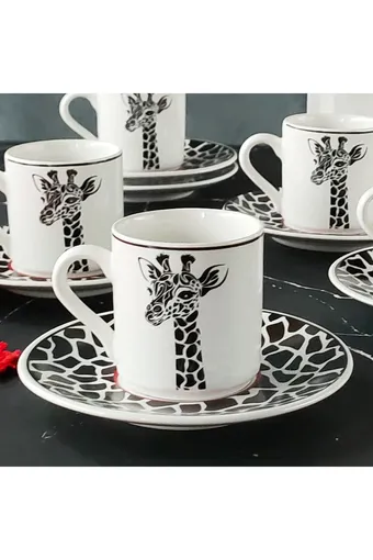 Regna Home Harmony Zürafa 6 Kişilik Kahve Fincan Takımı ( HBF-12-KFT-ZUR )