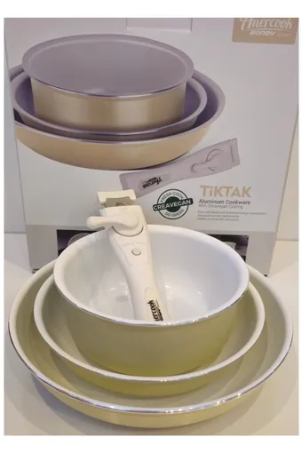 Amercook Bondy 4 Parça Tava Seti Vizon