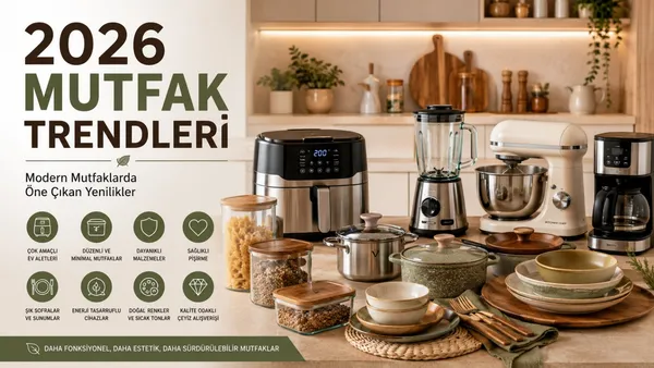 2026 Mutfak Trendleri: Bu Yılın En Popüler Mutfak Ürünleri ve Tasarımları