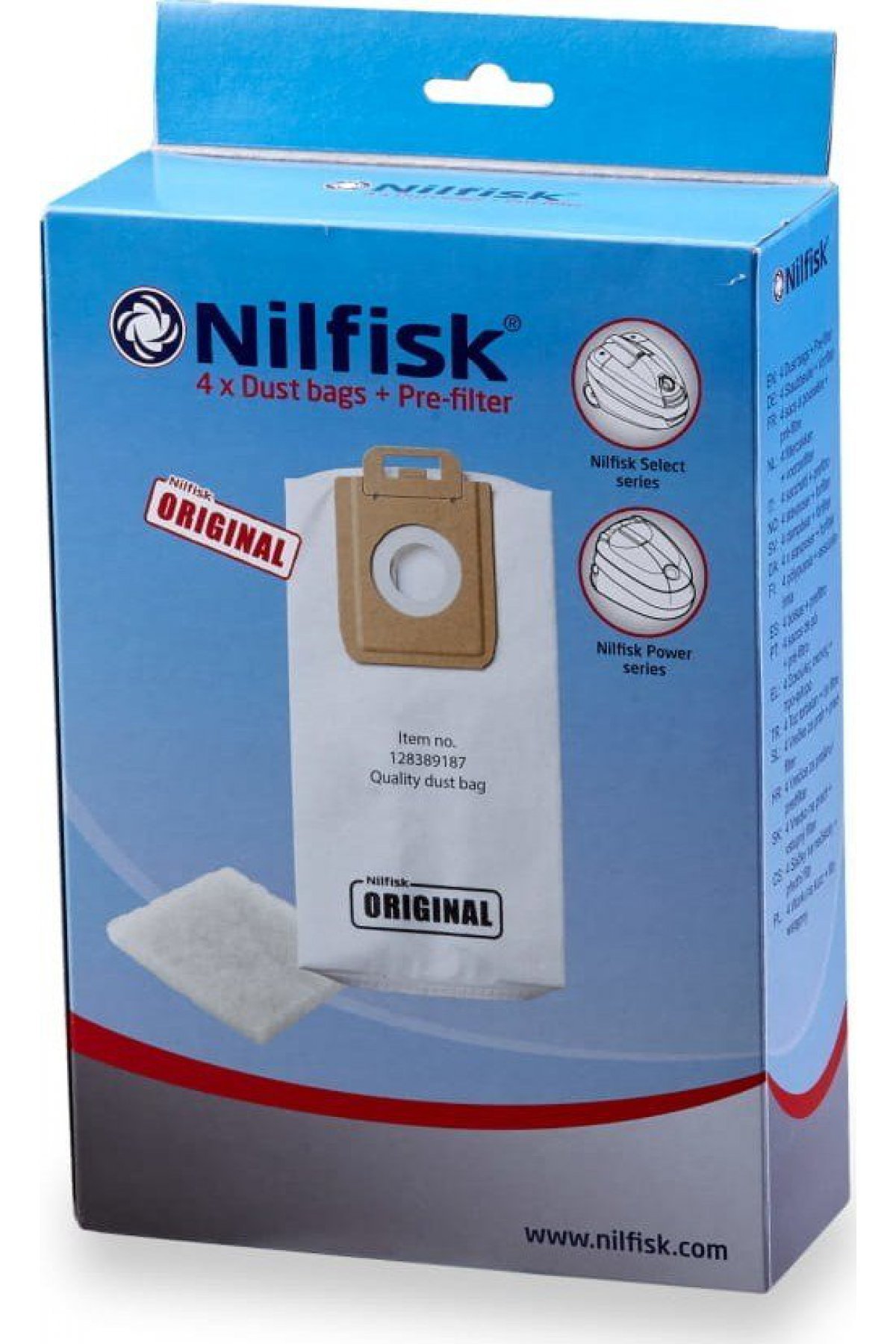 Nilfisk Select-Power Serisi Toz Torbası (4'lü )