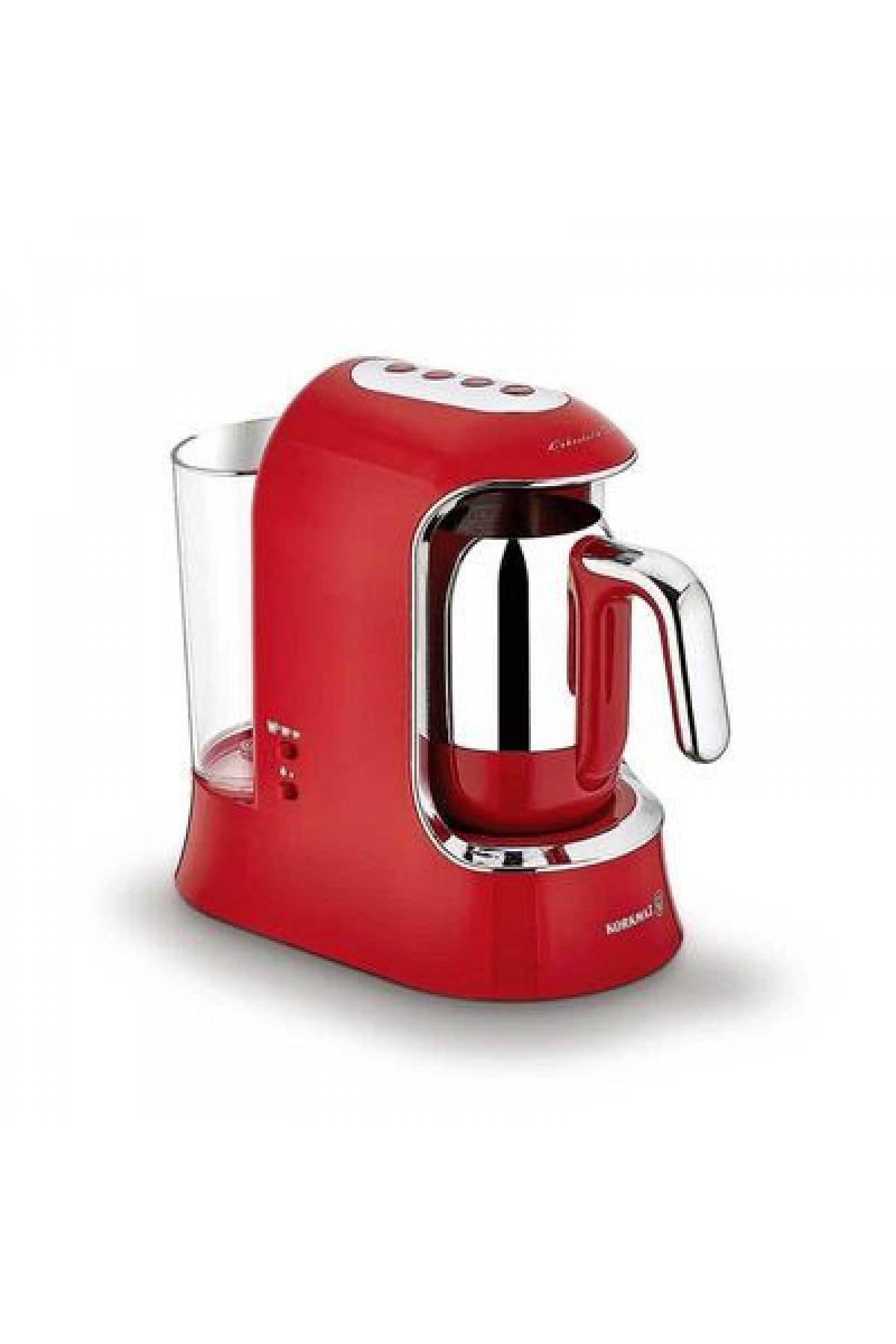 Korkmaz Kahvekolik Aqua Kırmızı/Krom Otomatik Kahve Makinesi